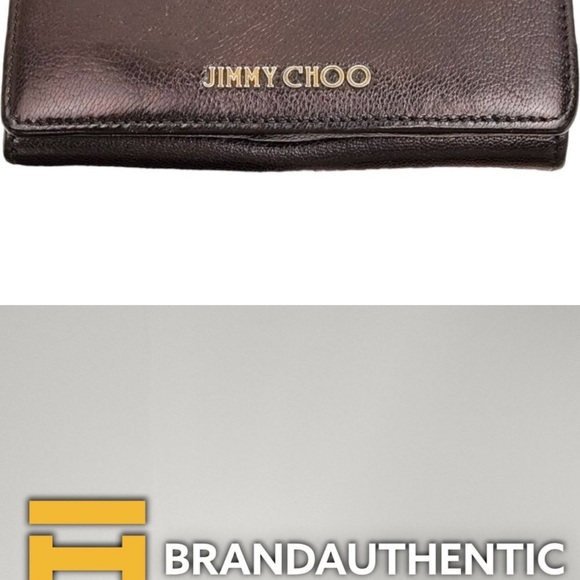 059053H YV Jimmy Choo Wallet Brown Leather - Picture 6 of 6
